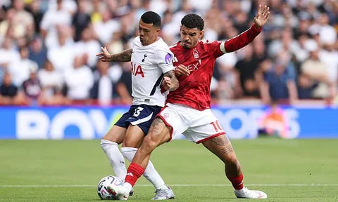 Dứt điểm thiếu sắc bén, Tottenham chia điểm với Nottingham Forest