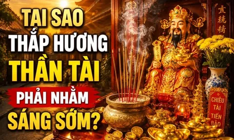 Tại sao thắp hương thần Tài phải nhằm sáng sớm?