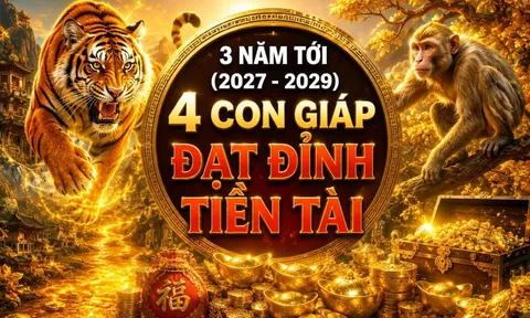 3 năm tới (2027 - 2029), 4 con giáp Đạt Đỉnh Tiền Tài