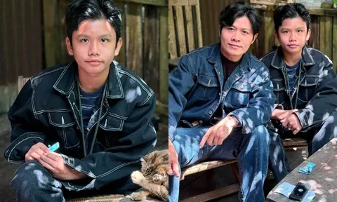 Nhạc sĩ Nguyễn Văn Chung khoe quý tử nay ra dáng thanh niên, tự hào khoe "ảnh nghệ thuật" con trai chụp cho mình