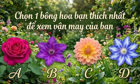 Chọn 1 bông hoa bạn thích nhất để xem vận may của bạn