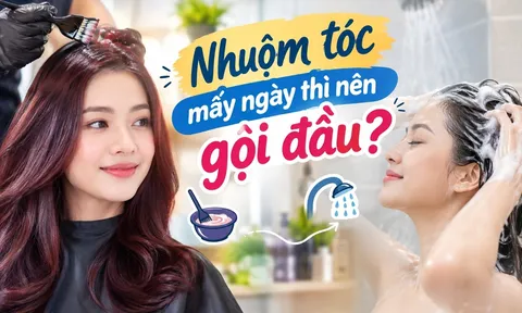 Nhuộm tóc mấy ngày thì nên gội đầu?