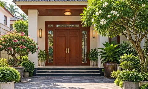 Trồng cây cảnh phong thủy trước nhà: Muốn đặt bên Trái hay Phải cần biết điều này
