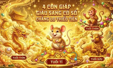 4 con giáp Giàu Sang có số, chẳng lo thiếu Tiền