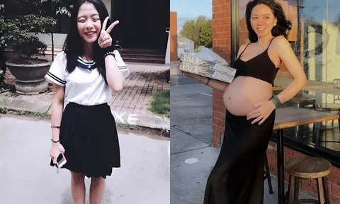 Hotgirl trường cấp 3 ở Hà Nội có mẹ là hiệu phó nổi tiếng, mặc bikini khoe dáng nuột nà sau sinh con đầu lòng