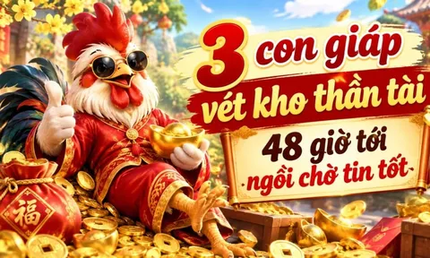 3 con giáp vét kho thần tài, 48 giờ tới ngồi chờ tin tốt