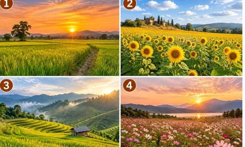Trắc nghiệm: Chọn 1 cánh đồng bạn yêu thích