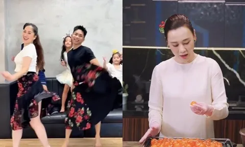 Sao Việt 24h: Phan Hiển mặc váy nhảy múa cùng bà xã Khánh Thi; Phương Oanh làm 100 quả trứng muối, thành phẩm đẹp như ngọc