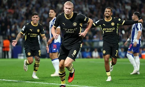Haaland lập cú đúp giúp Man City đả bại Porto