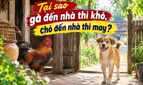 Tại sao gà đến nhà thì khó, chó đến nhà thì may?