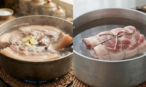 Tại sao luộc thịt ba chỉ nên chọn nước sôi, thịt bắp nên chọn nước lạnh?