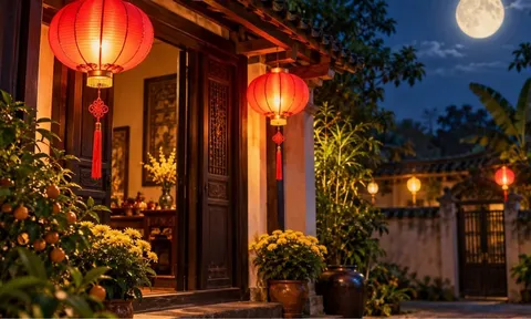 Vì sao Trung thu xưa, nhà nào cũng thích treo đèn lồng trước cửa?