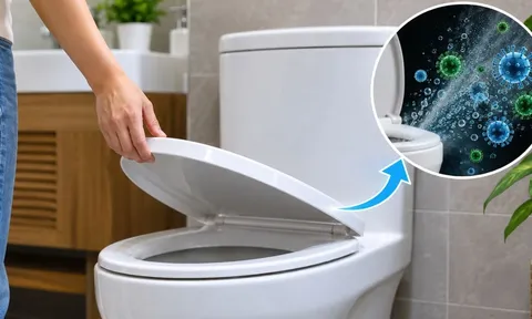 Đóng nắp bồn cầu trước khi xả nước có thực sự cần thiết?