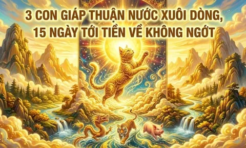 3 con giáp Thuận Nước xuôi dòng, 15 ngày tới tiền về không ngớt