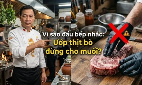 Vì sao đầu bếp nhắc: Ướp thịt bò đừng cho muối?