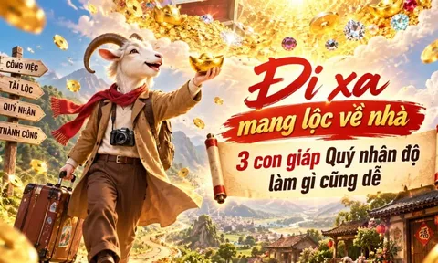 Đi xa mang lộc về nhà, 3 con giáp Quý nhân độ làm gì cũng dễ