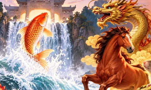 Từ nay tới Trung thu: Cá chép vượt Vũ Môn, 3 con giáp Vượt khó Thay Vận Đổi Đời