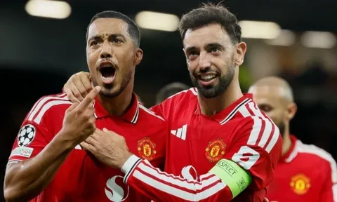 Fernandes - Cunha lập công, MU thắng đậm Sabah ở Champions League