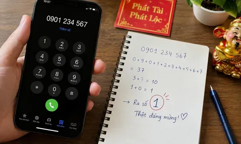Cộng số điện thoại của bạn lại, nếu ra đúng số này thật đáng mừng