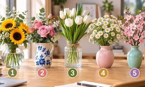 Chọn 1 bình hoa đặt trên bàn làm việc: Bạn sẽ chọn bình nào?