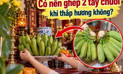 Có nên ghép 2 tay chuối khi thắp hương không?