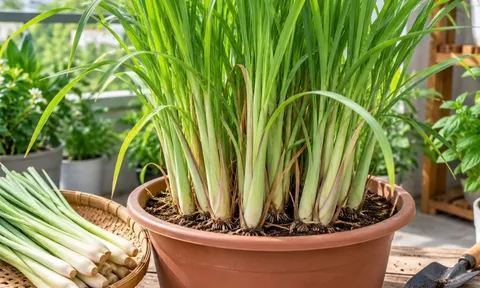Cách trồng cây sả trong chậu để đẻ nhiều nhánh, trồng 1 lần thu hái nhiều năm