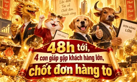 48h tới, 4 con giáp gặp khách hàng lớn, chốt đơn hàng to