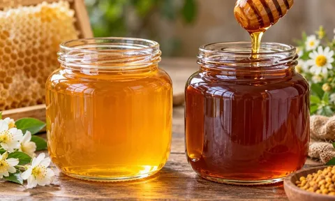 Mật ong từ vàng hổ phách chuyển sang nâu sậm: Có phải đã mất chất, còn dùng được không?