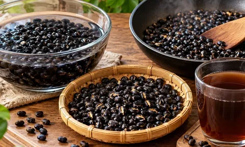 Tại sao cần ngâm và rang đậu đen trước khi nấu nước? Làm đúng 2 bước, nước thơm bùi, dễ uống hơn