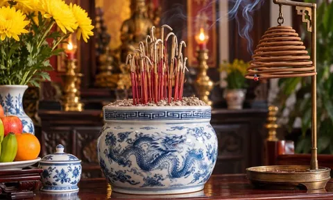 Vì sao phong thủy kiêng cắm chân hương vòng vào bát hương tại nhà?