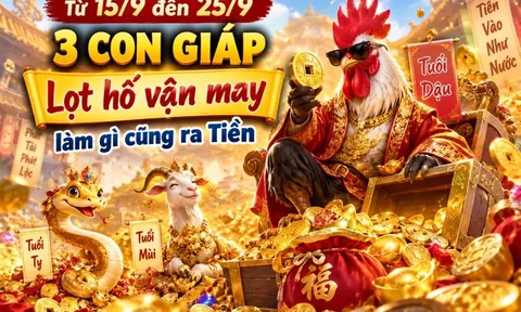 Từ 15/9 đến 25/9, 3 con giáp Lọt hố vận may làm gì cũng ra Tiền