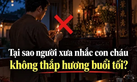 Tại sao người xưa nhắc con cháu không thắp hương buổi tối?
