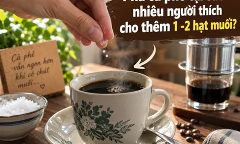 Pha cà phê tại sao nhiều người thích cho thêm 1 -2 hạt muối?
