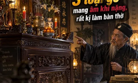 3 loại gỗ mang âm khí nặng, rất kị làm bàn thờ