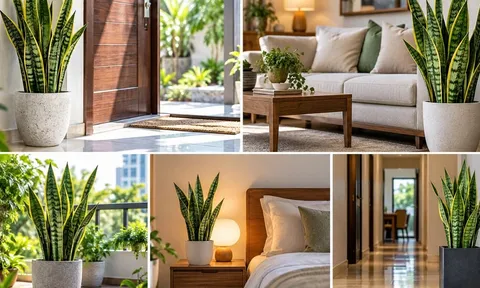 Trồng cây lưỡi hổ ở vị trí này: Vừa đẹp nhà, lọc không khí vừa được xem là hút tài lộc
