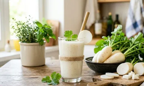Học phụ nữ Nhật cách uống nước củ cải trắng giảm cân, không bị tăng cân trở lại