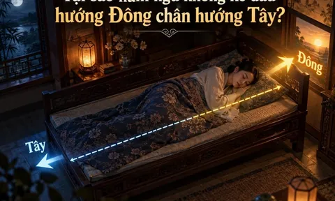 Tại sao nằm ngủ không kê đầu hướng Đông chân hướng Tây?