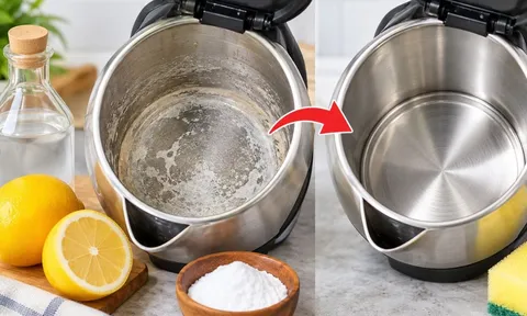 Mẹo làm sạch cặn bám đáy ấm siêu tốc: 5 cách đơn giản, không cần chà mạnh