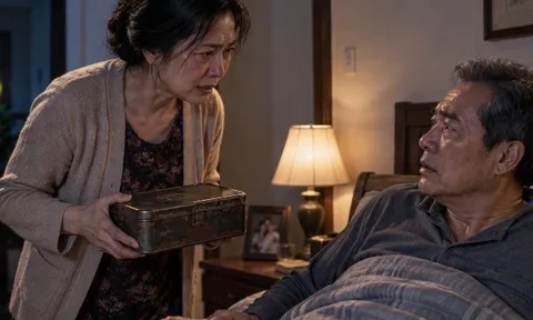 Bị chồng đuổi khỏi nhà, thấy hộp sắt ông nhét vào túi đồ, tôi quay về trong đêm: “Ông diễn đủ chưa?”