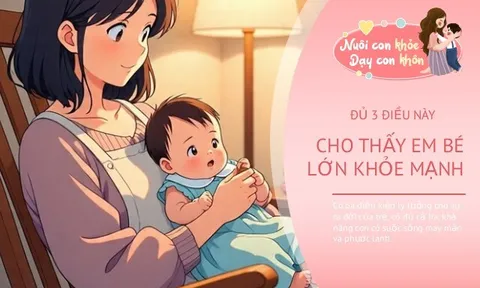 Có ba điều kiện lý tưởng cho sự ra đời của trẻ, đủ cả ba là đứa trẻ được "trời ban phước", lớn lên khỏe mạnh
