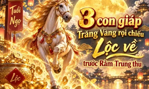 3 con giáp Trăng Vàng rọi chiếu Lộc về trước Rằm Trung thu