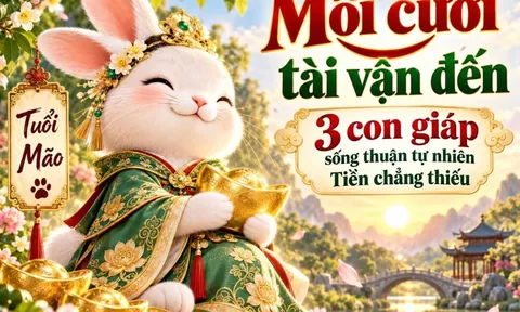 Môi cười tài vận đến, 3 con giáp sống thuận tự nhiên Tiền chẳng thiếu