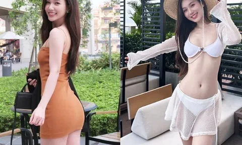 Mỹ nhân VTV "độ dáng" diện bikini đầy nóng bỏng, sống giàu sướng xách túi hiệu, không cần biết chồng kiếm bao nhiêu tiền