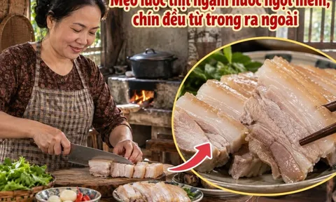 Mẹo luộc thịt ngậm nước ngọt mềm, chín đều từ trong ra ngoài