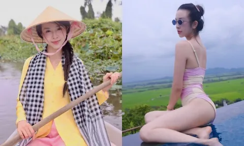 Mỹ nhân An Giang được Tiến sĩ đem vàng "khủng" hỏi cưới, đẻ xong mặc áo tắm đẹp nõn nà, ở cơ ngơi 3 tầng