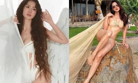 Cô gái bị trêu là "dị biệt", tập đi khom lưng giờ thành "đệ nhất vedette", U50 vẫn chăm mặc bikini để lộ cơ bụng đẹp