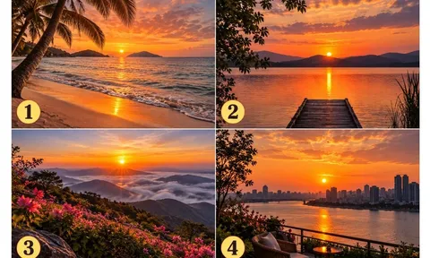 Chọn 1 ánh hoàng hôn mà bạn thấy thu hút nhất