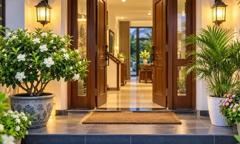  Người xưa nói trước cửa có 3 vật này, sinh khí tăng, tài lộc dễ vào nhà