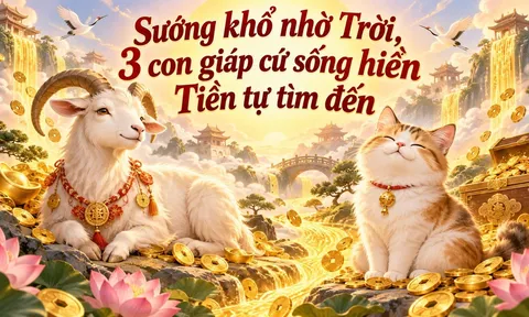 Sướng khổ nhờ Trời, 3 con giáp cứ sống hiền Tiền tự tìm đến