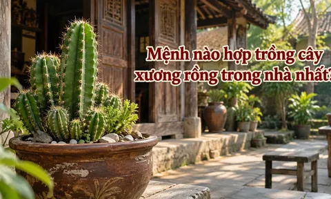 Mệnh nào hợp trồng cây xương rồng trong nhà nhất?